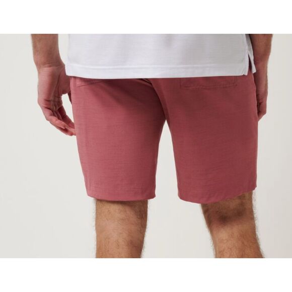 Travis Mathew Travel Year Shorts Men 34 RoanRouge Golf Stretch Performance NWT - Picture 15 of 16